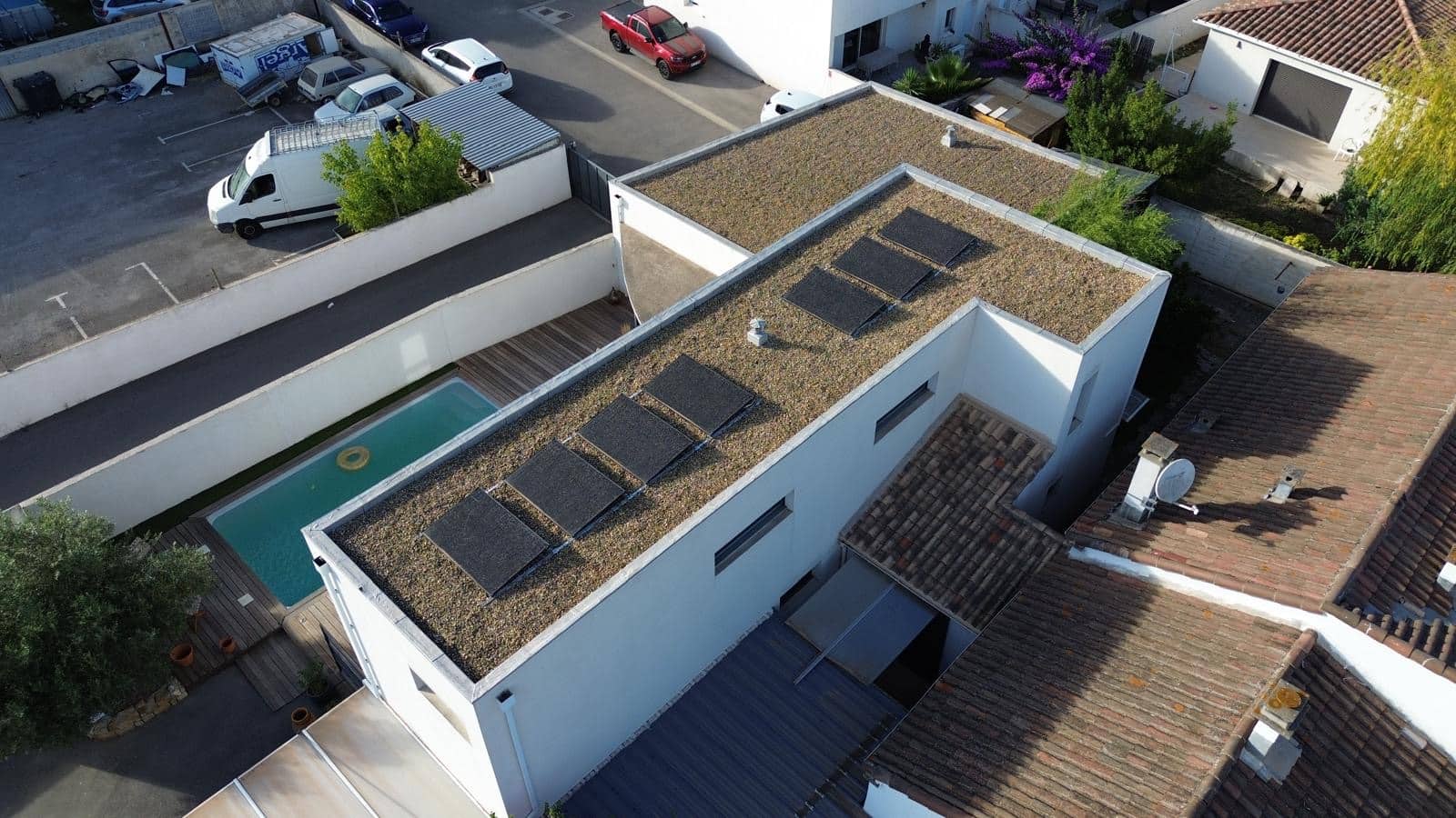 Modules sur toiture terrasse