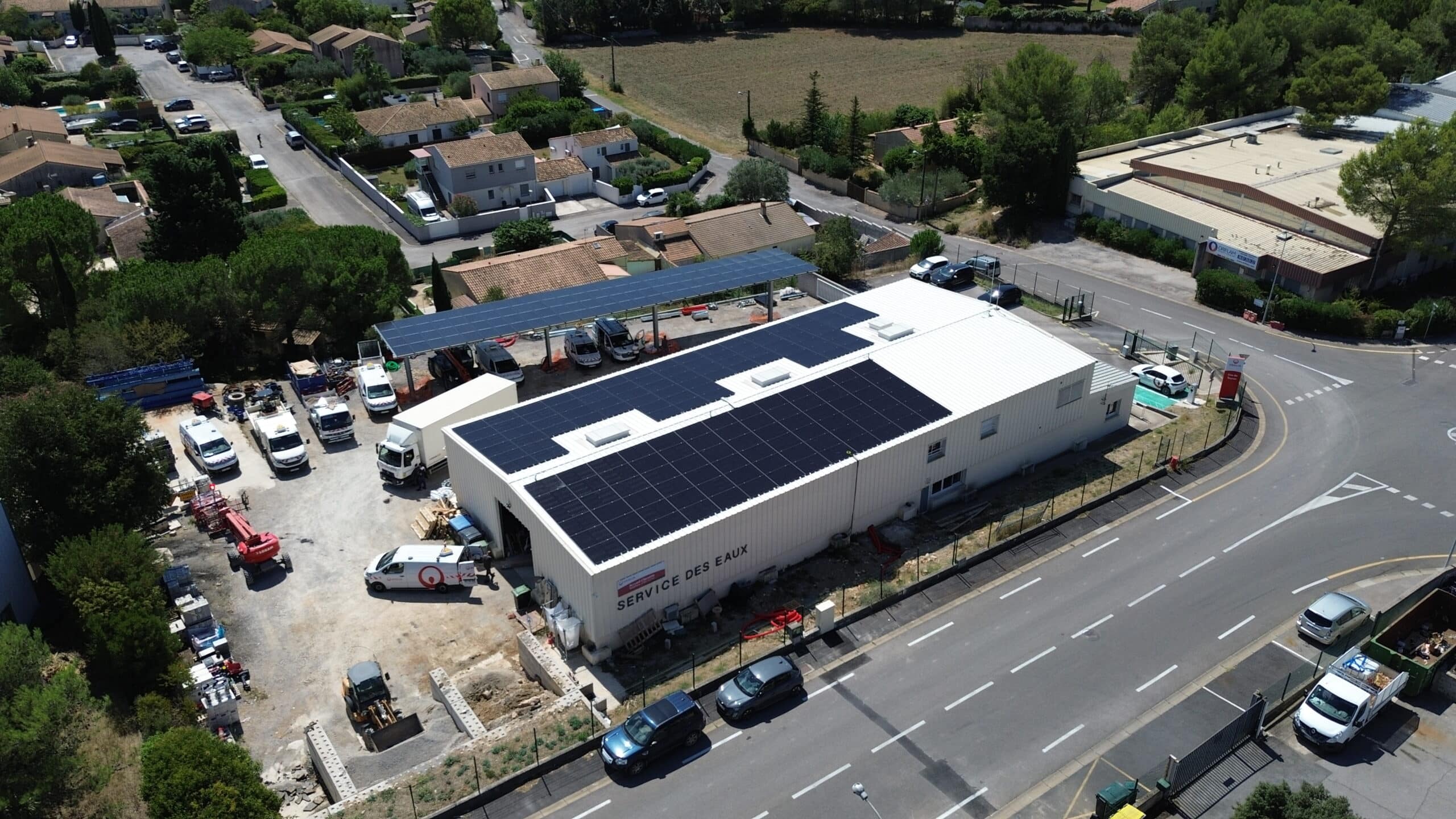 Véolia Teyran autoconsommation phtotovoltaique