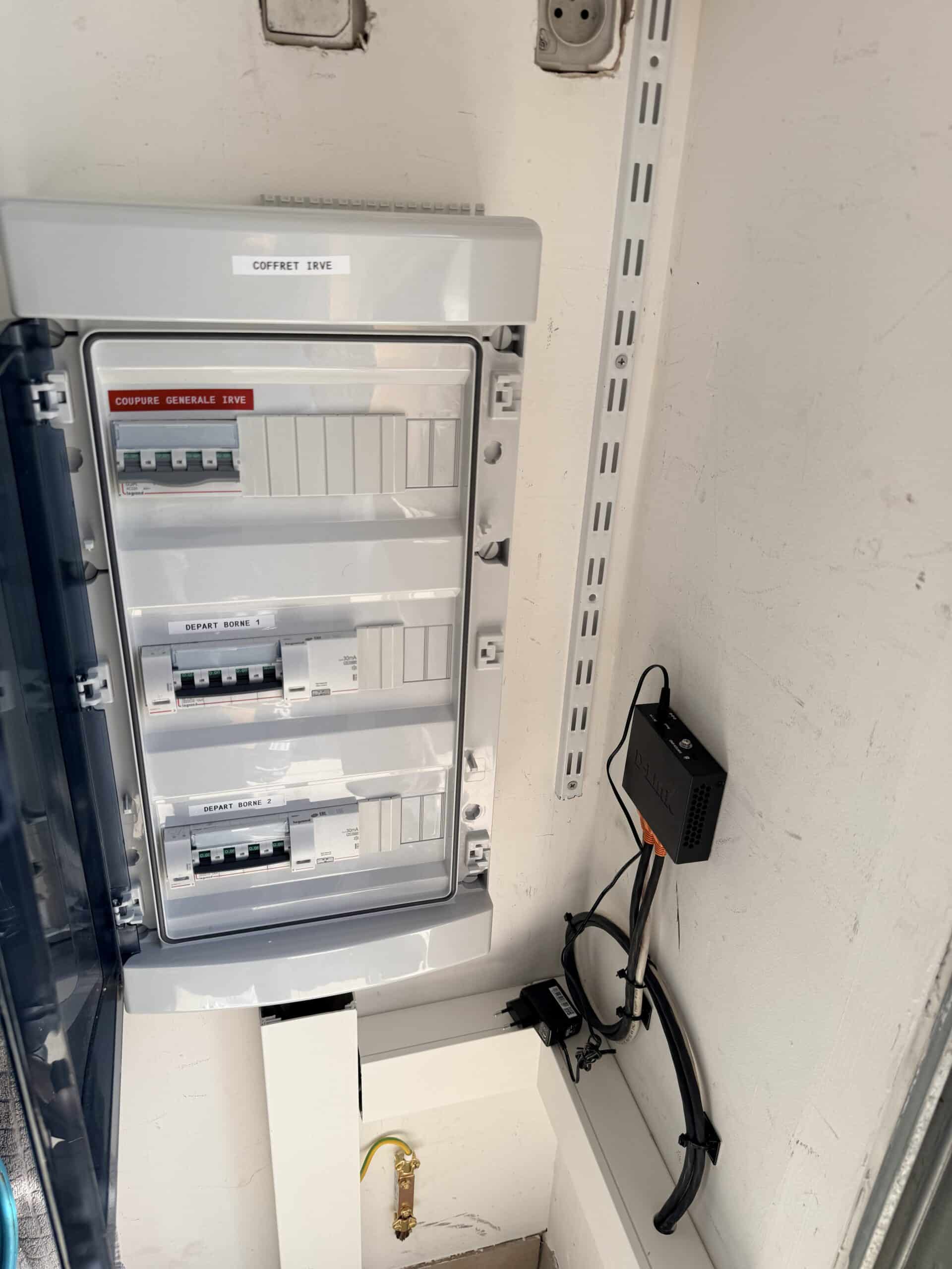 Coffret électrique TGBT IRVE véhicule électrique